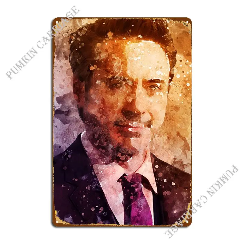 Robert Downey Jr Metal Plaque Poster Pub Pub Cave Cinema Tin Sign Poster