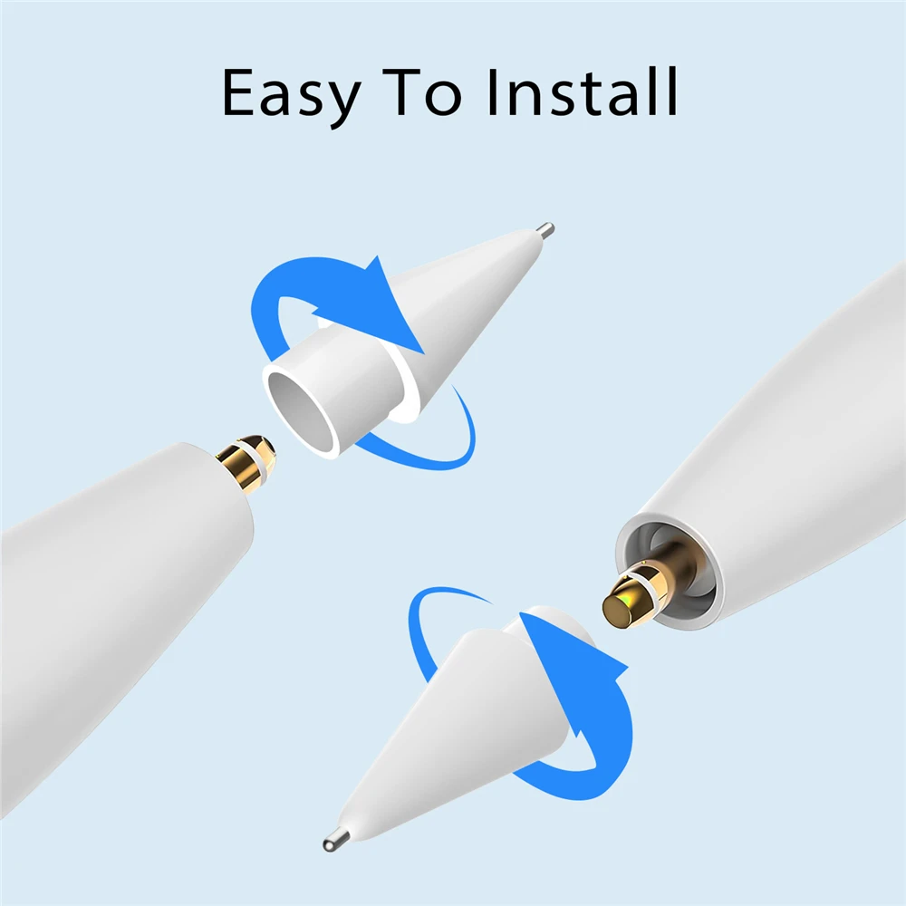 Pencil Tip for Ap ple Pencil 1st 2nd Generation Anti-wear Stulys Nib Replacement Penpoint for IPAD Touch Pencil Tip