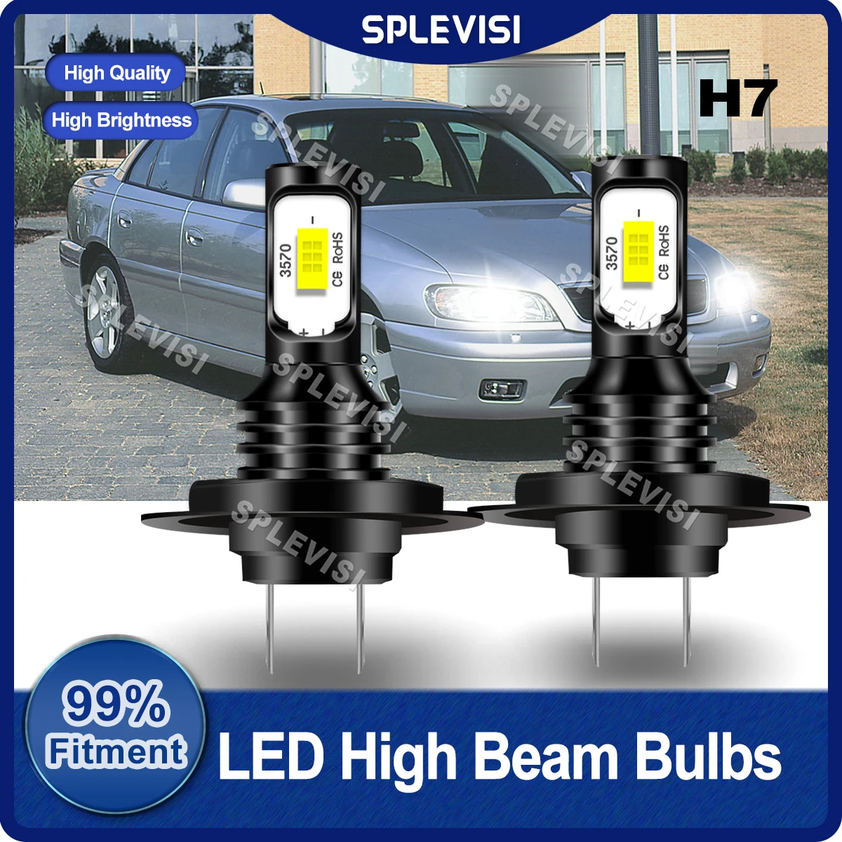 

Pure White 2Pcs H7 LED Headlight High Beam Bulbs 9V-36V 6000K Fit For Vauxhall Omega B 1998 1999 2000 2001 2002 2003 Car Lights