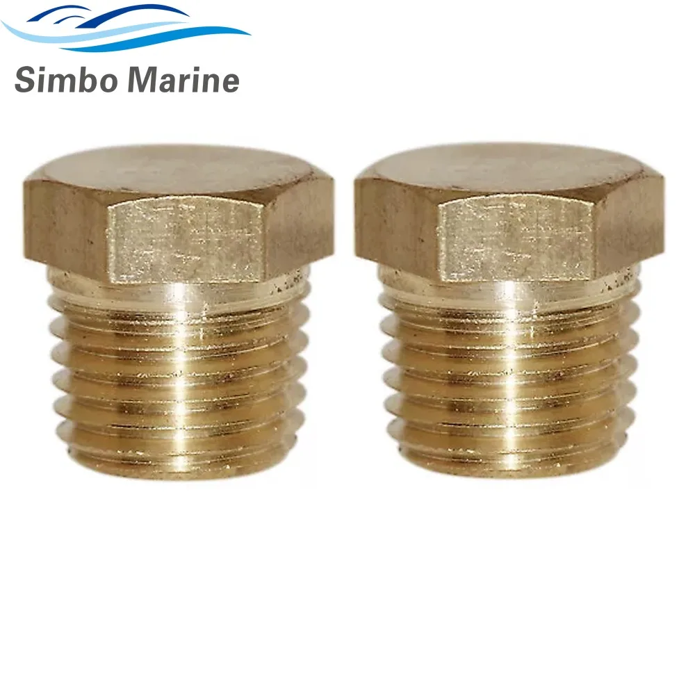 2Pcs 22-36382 Pipe Plug Universal Marine Applications 1/4