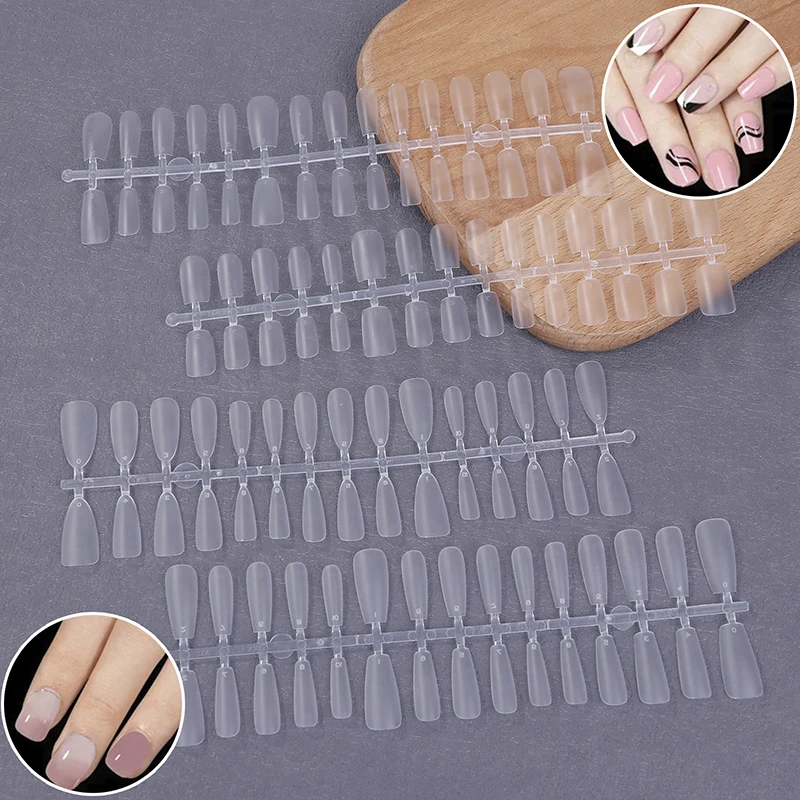 300Pcs/Box Nude Nail Tip Fake Nail Fashion Wearable False Nails Simple Full Cover Press On Nails DIY Manicure Wear Nail Tool