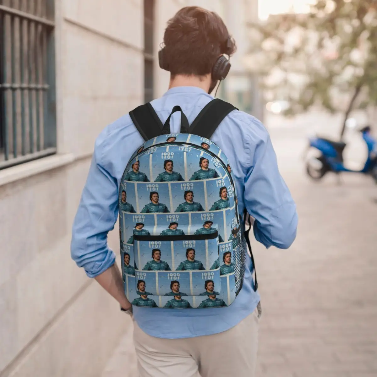 1989 Ferdinand Fernando Alonso Student Backpack School Bag Hiking Travel Daypack for Men Women Bookbag Shoulder Bags