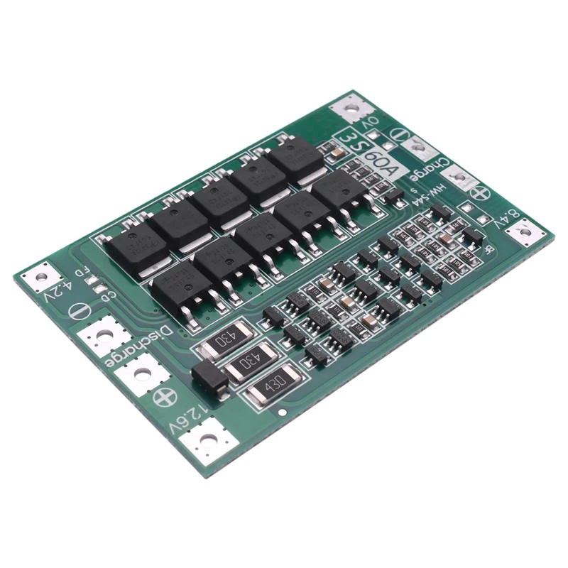 2X 3S 60A Bms Board Lithium Li-Ion 18650 Battery Protection Board With Balance For Drill Motor 11.1V 12.6V 18650