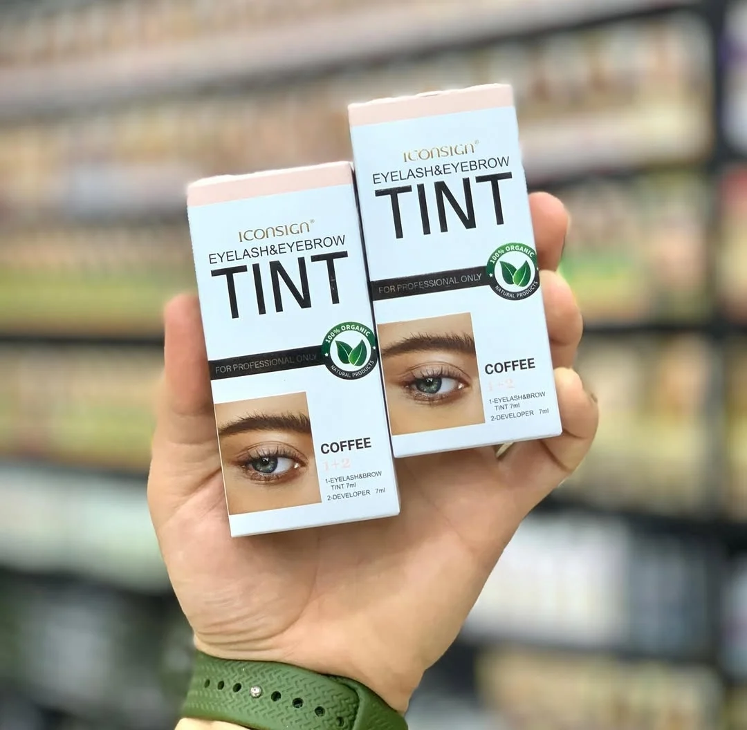 Sombra de ojos para cejas, juego de maquillaje para ojos, tinte de Color café negro, marrón, resistente al agua, crema de tinte para cejas semipermanente de secado rápido