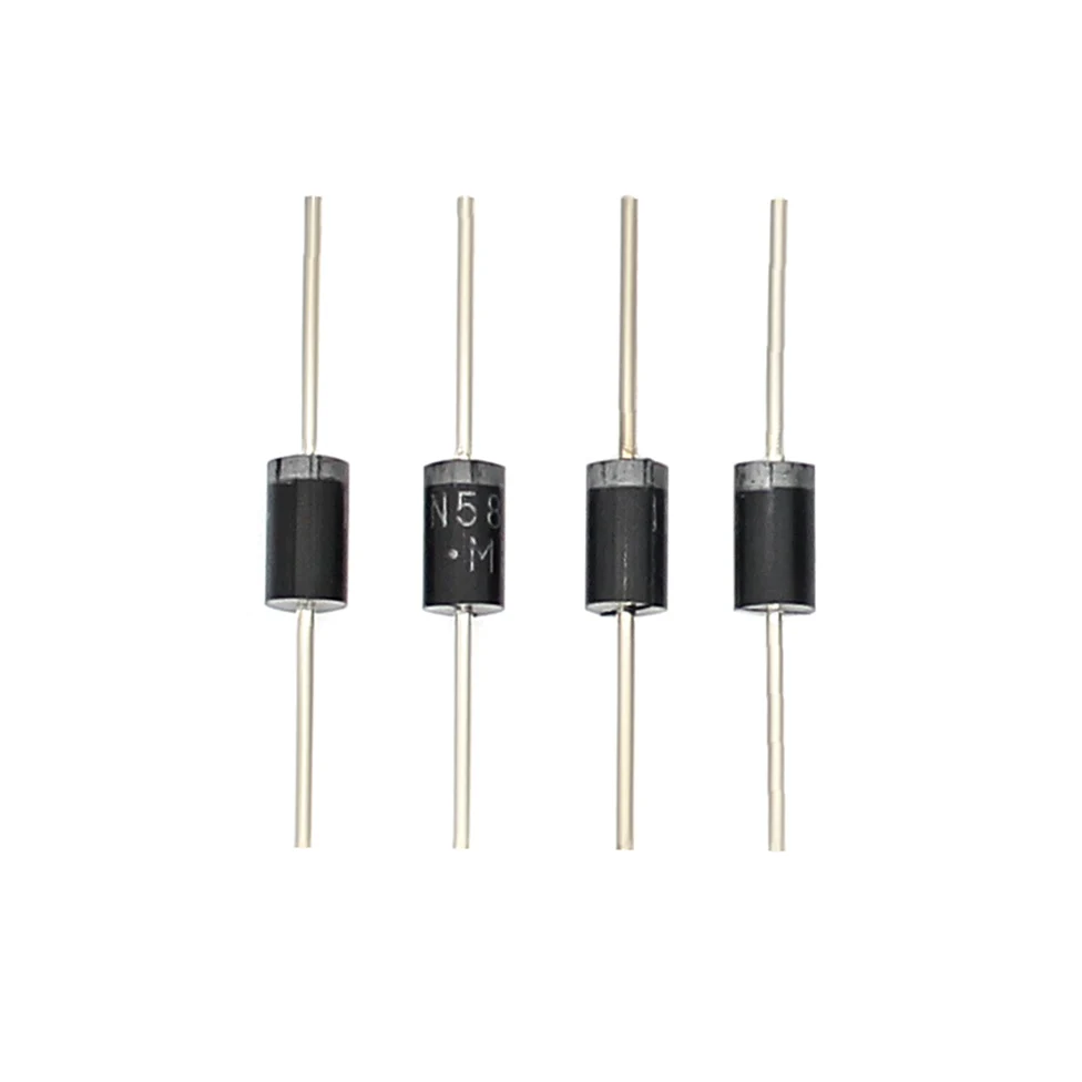 100PCS Schottky Diode 1N5822 1N5824 DO-27 30V-40V 3A-5A Electronic Components