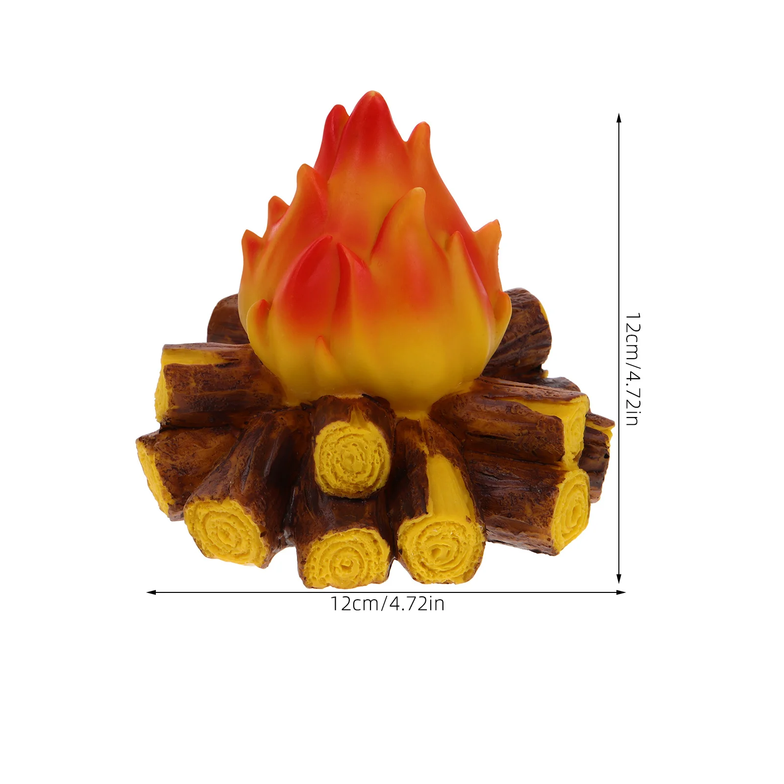 محاكاة المعسكر الراتنج وهمية لهب مكتب ضوء الزخرفية LED الخفقان لهب ضوء الليل للمنزل عطلة الطرف #3