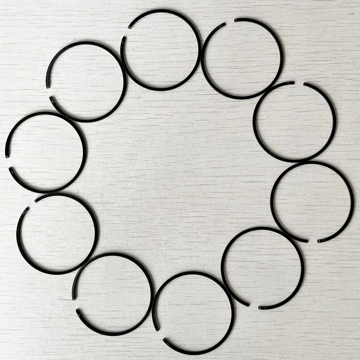 10pcs/lot 34MM 39MM 46MM 47MM 47.5MM Piston Ring For Gasoline Chainsaw Cylinder