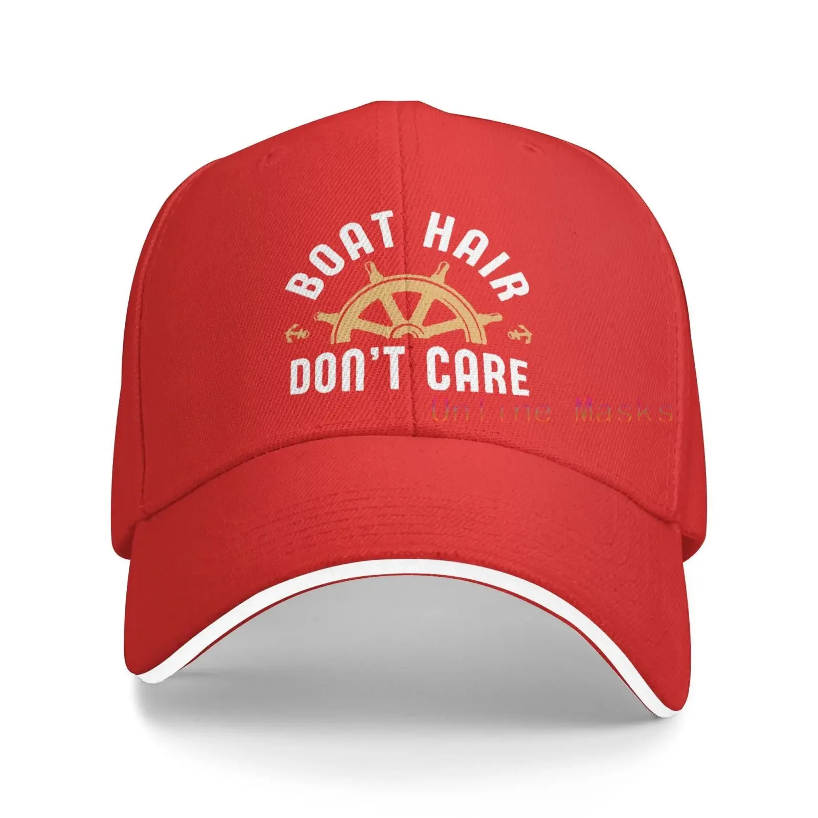 Boat Hair Don’t Care Cowboy Hat,Washed Cotton Baseball Cap Adjustable Baseball Caps Sun Hat(Unisex)