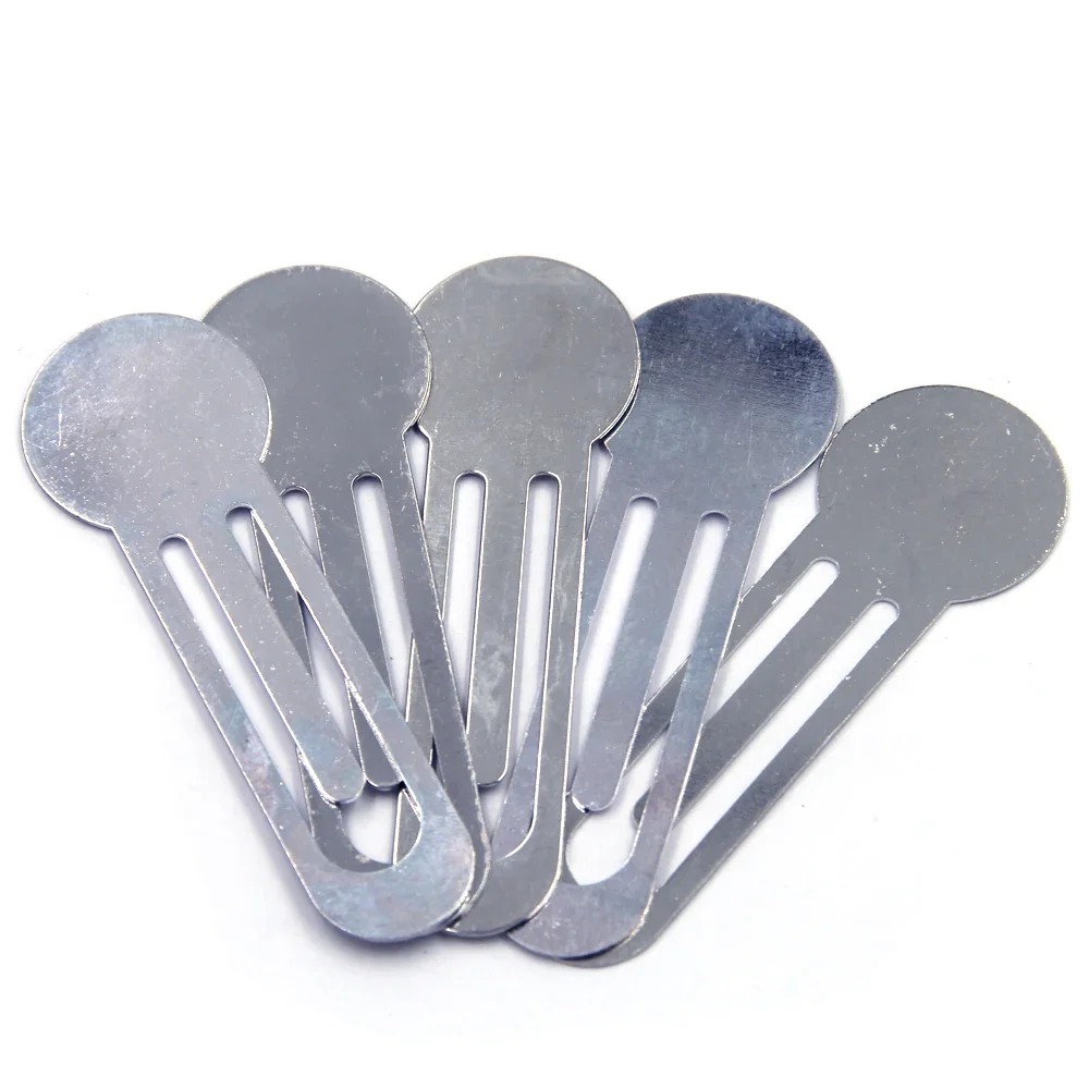 90Pcs Bookmarks Clip Marque De Page Silver Tone Smooth For Books Jewelry DIY Making Finding 80x26mm(3 1/8