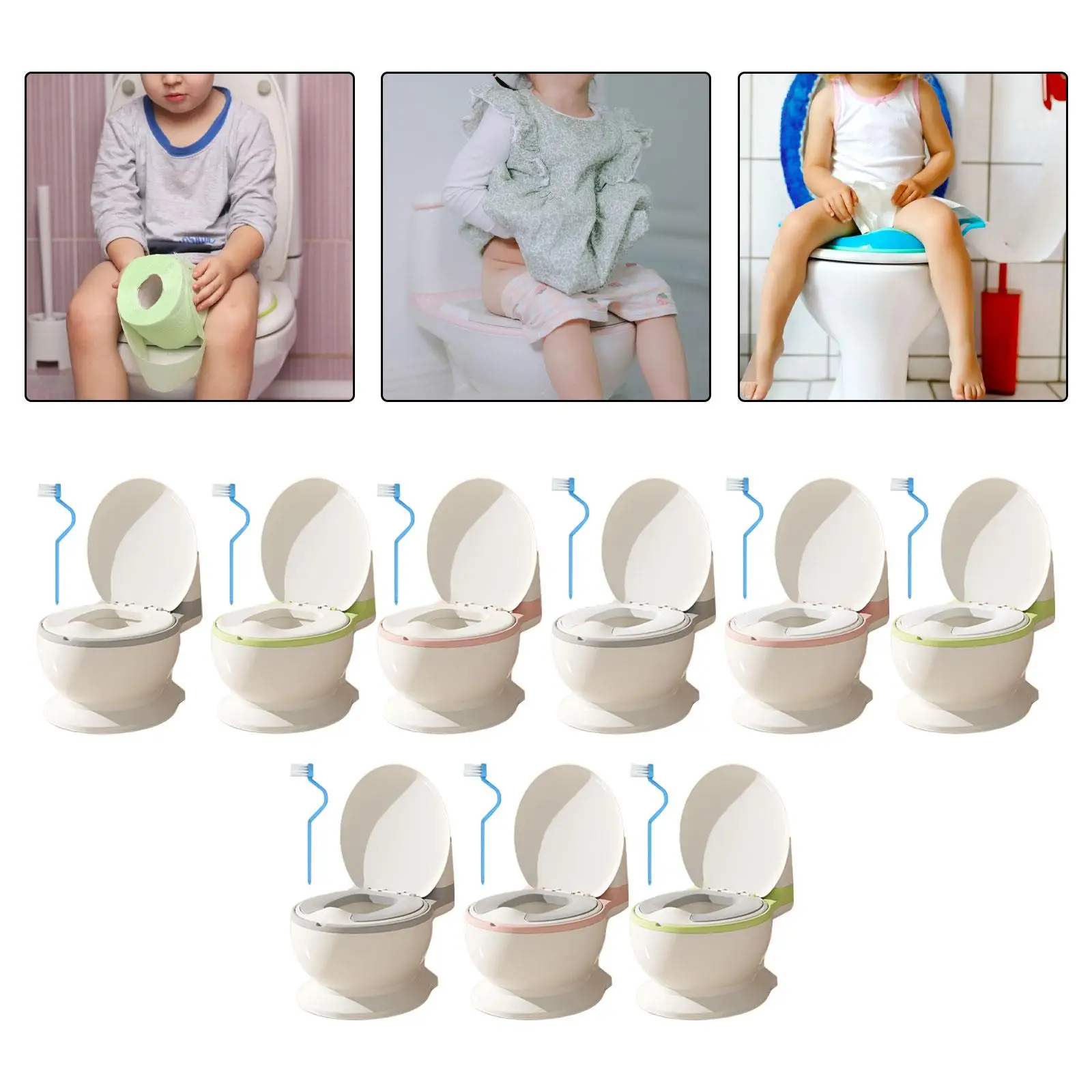 Toilet Training Potty Compact Size Non Slip Potty for Bedroom Kids