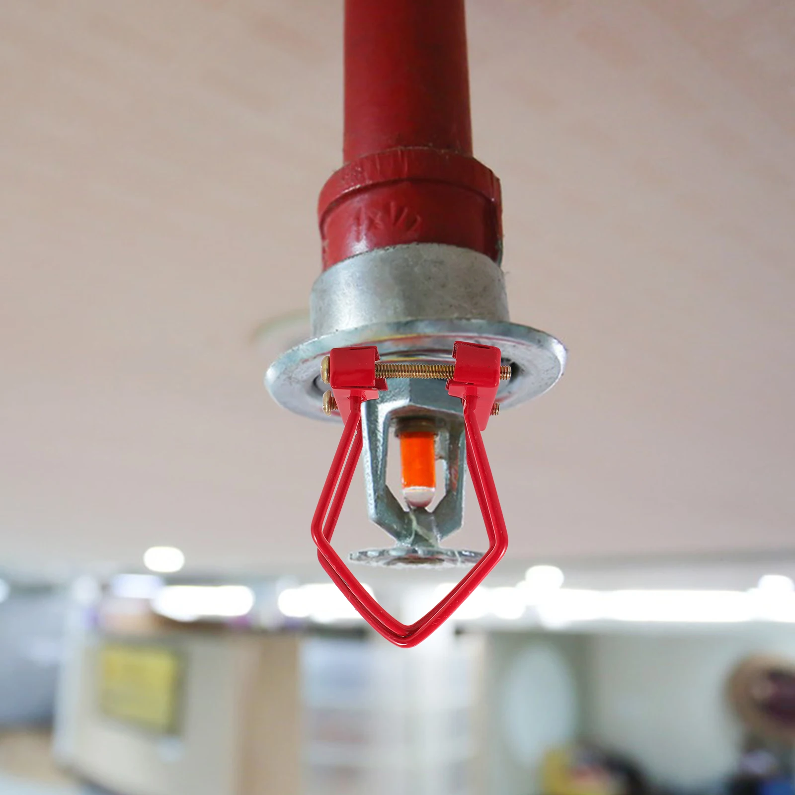 

2pcs Fire Protection Cover Durable Easy Sprinkler Cover Installation Sprinkler Head Protector Ceiling Interior Guard