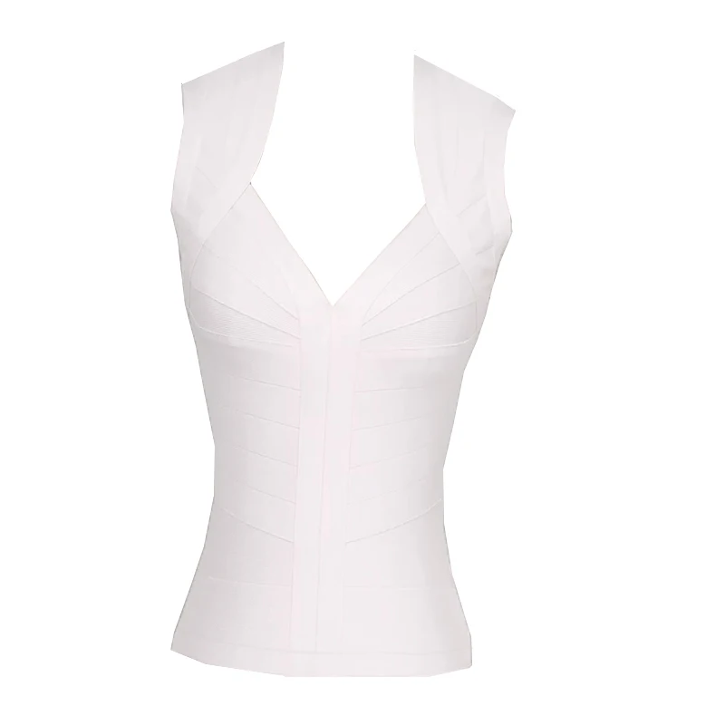 Summer Fashion Heart-shaped Collar Tight Fitting Vest Elastic Bandage Women's Multi-color top