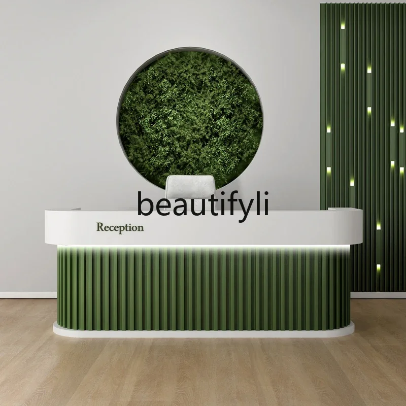 

New Chinese arc checkout page customization, beauty salon bar pedicure hotel, reception desk