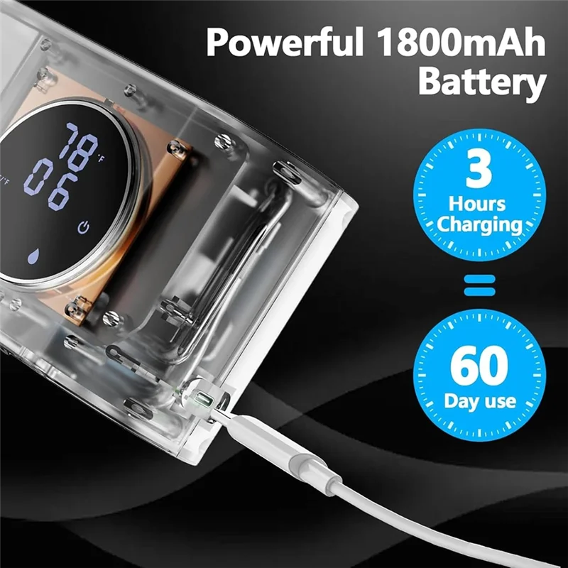 

LLCS-Электрический вспениватель, регулируемый выход для пены 460 мл, перезаряжаемый дозатор мыла, автоматическая машина для пены для кухни и ванной комнаты