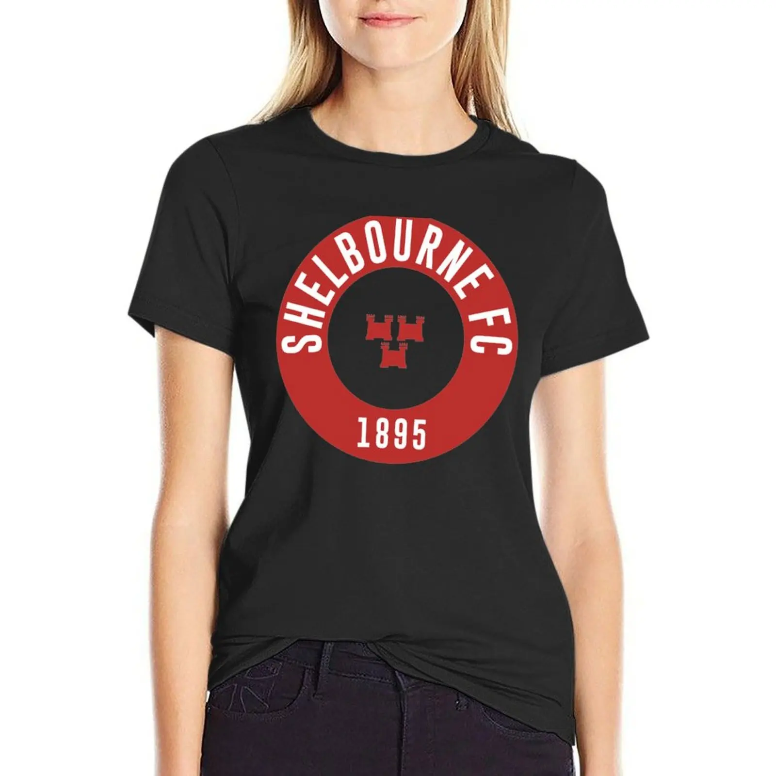 SHELBOURNE FC 1895 T-Shirt Blouse female oversized tops T-shirts for Women