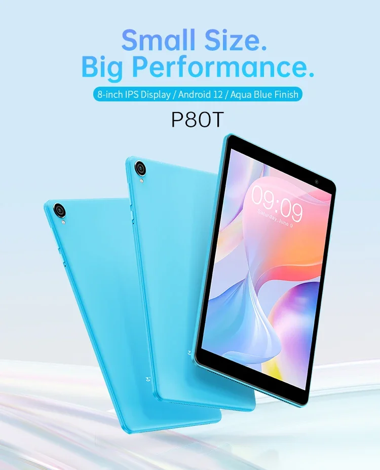 Teclast P80T 2023 Tablet (Allwinner A133 1.8GHz Quad-Core/3GB RAM/32GB ROM/8 Inch 1200*800iPS/WiFi 6/BT 5.0/4000mAh