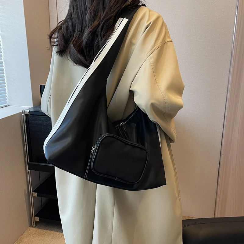 2025 New Fashion Female Women Pures Shoulder Cloth Bags Daily Multi-function Leisure Popular Tote Soft Surface Simple For Dating