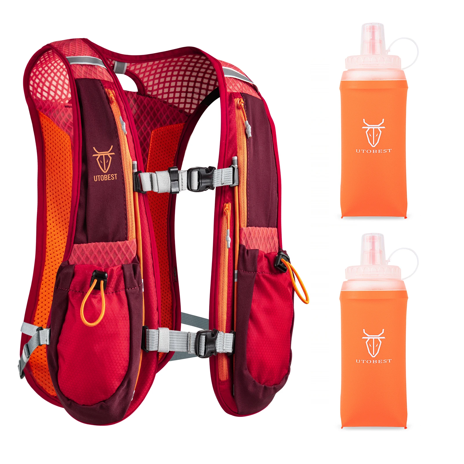 Utobest Trail Running Rucksack 5l ultraleichte Trink weste atmungsaktive Funktions packung für Marathon-Radfahren Wandern 10