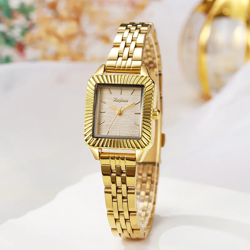 Luxury Women Watches Simple Steel Strap Gold Watch Ladies Quartz Watch Wholesale Student Gift Wristwatches Relojes Para Mujer