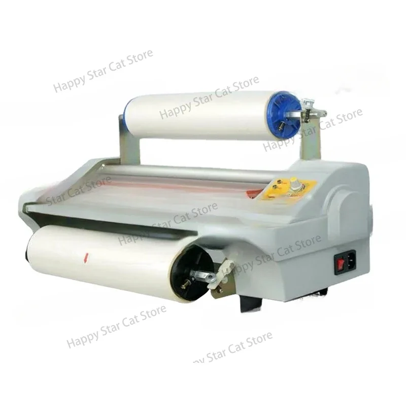 Paper Laminating Machine Cold&Hot Roll Laminator Four Rollers Worker Card Office File Laminator FM360 110v/220v Hot Laminator