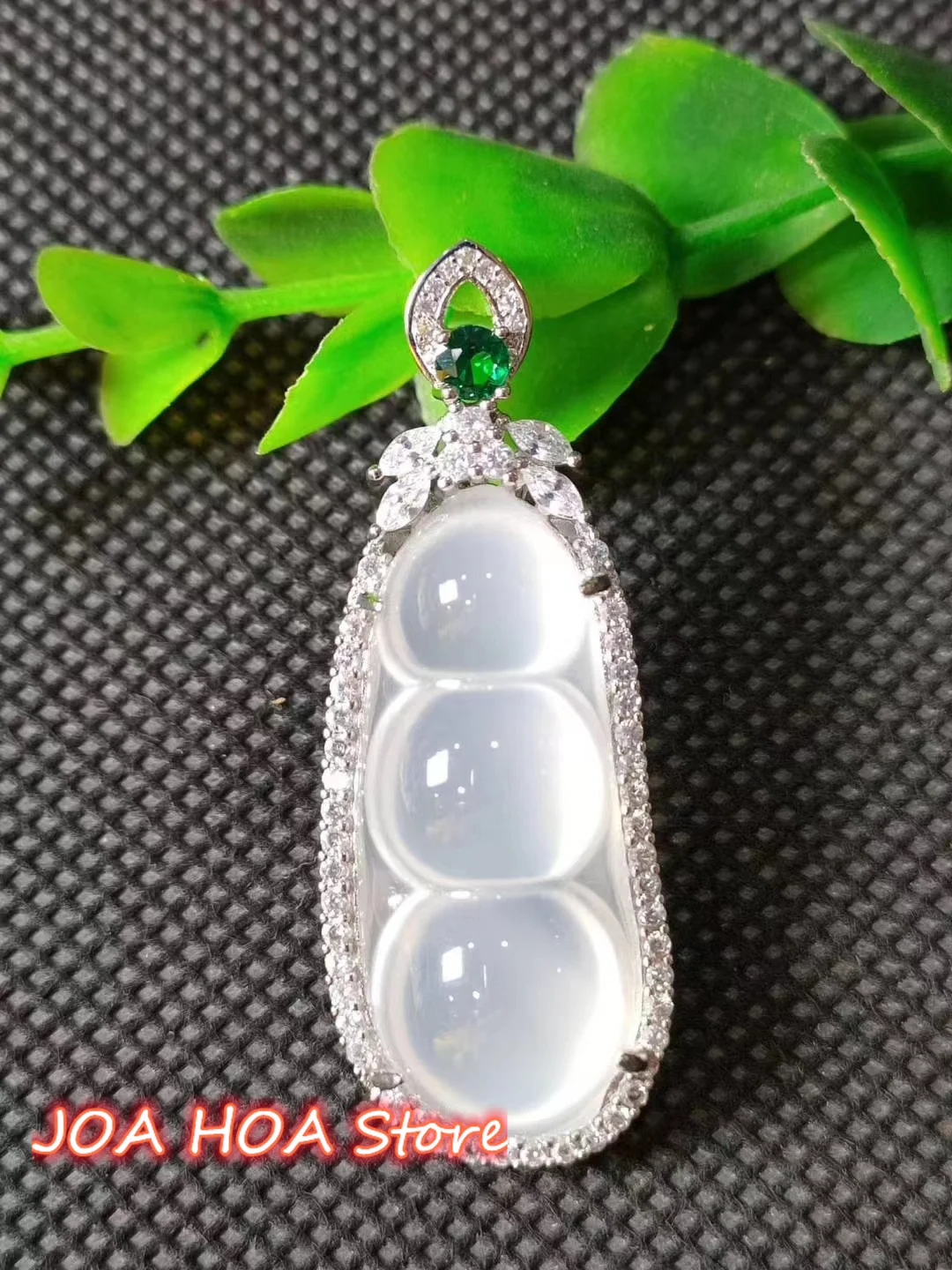 Hand-Carved  Polished 925 Silver Inlaid Exquisite Necklace Chain Natural  Ice White Jade Lucky Pendant Elegant Delicate Jewelry