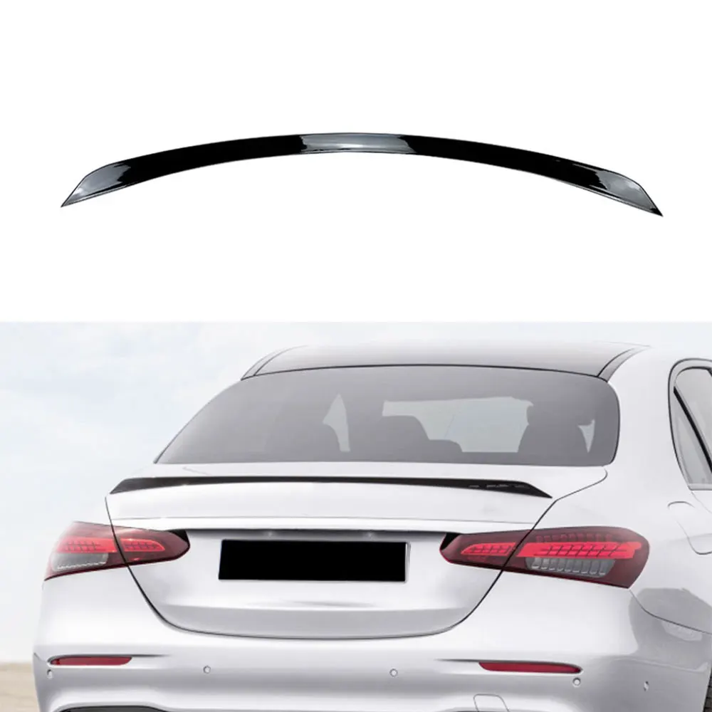 

ABS Gloss Black Rear Trunk Lip Spoiler For Mercedes Benz E Class W213 E250 E300 E43 E63 AMG Sedan 4 Door 2017-2019