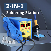WEP 2-IN-1 Soldering Station With Fast Heating Solder Iron Hot Air Gun Heat Gun Desoldering Welding Machine for SMD DIY Repair