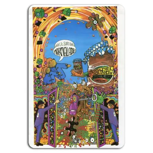 Freakbeat Marmalade: Psychedelic Retro Vibes Metal Sign  -aluminum