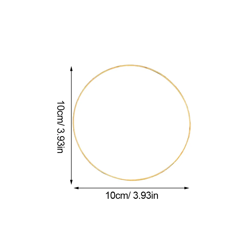 10pcs Metal Dream Catcher Hoops 2.76 Inch Craft Rings For Diy Plant Hangers Tassel Art Home Decor Wind Chimes Accessories