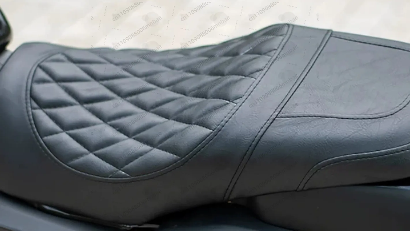 Motorcycle Retro Seat Cushion Extended Double Seat Cushion Waterproof Comfortable Modification Accessories For SRV300