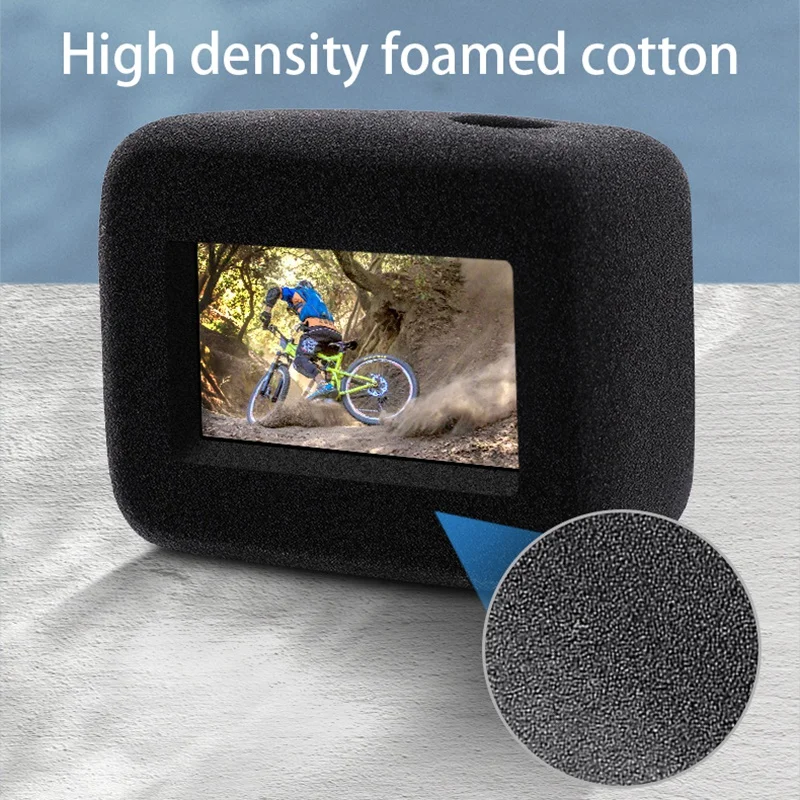 For Gopro9 HERO9 Windproof Foam Sponge Cover Windscreen Cycling Noise Reduction Protection Accessories Anti-Scratch