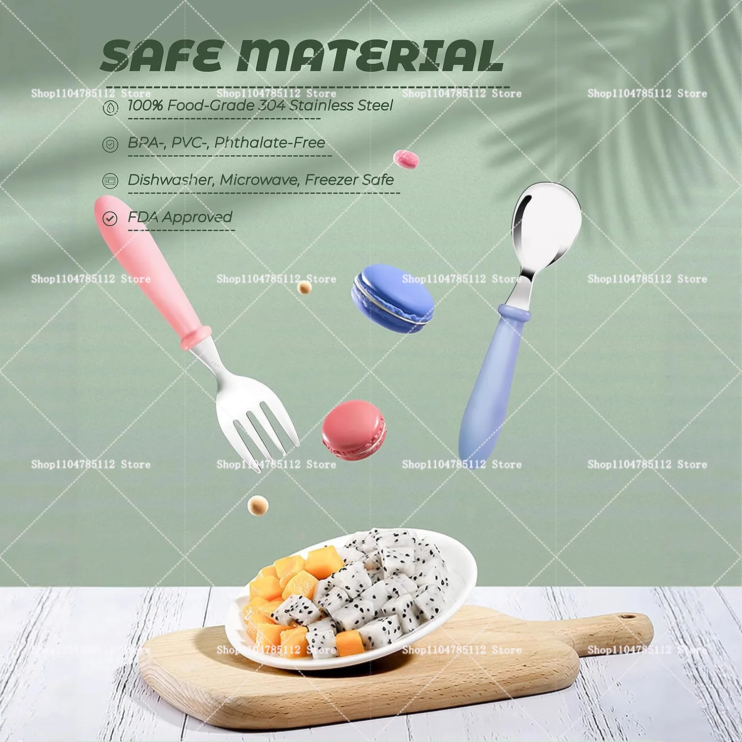 Set di 2 Posate (Cucchiaio e F - Weaning Spoon Set recensione e prezzo
