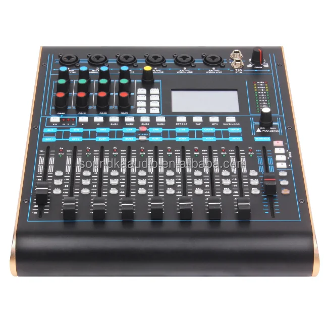 MARCO V12 Professional 12-Channel Audio Processor TCP/IP 4-Band EQ Built-In Recorder Touch Screen Feedback Suppressor PC/iOS