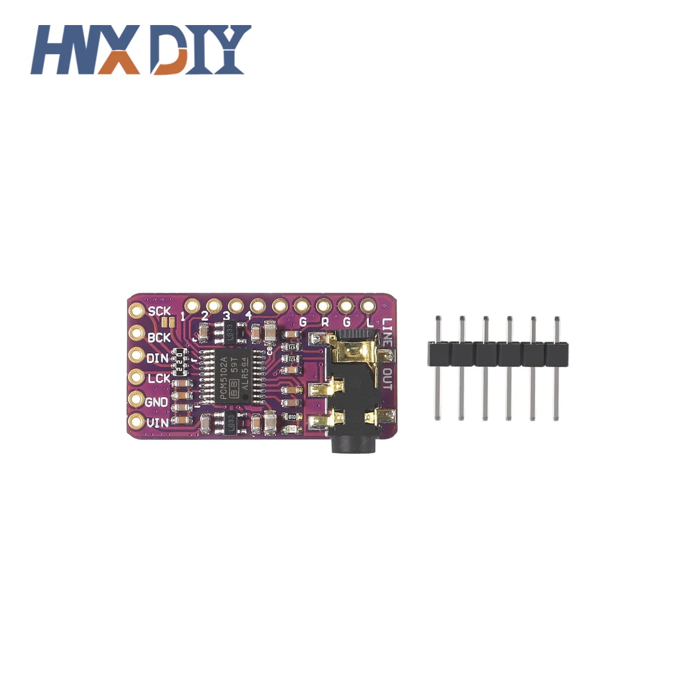 1-10pcs PCM5102A DAC Decoder GY-PCM5102 Interface I2S  Player Module For Raspberry Pi pHAT Format Digital PCM5102 Audio Board view 3