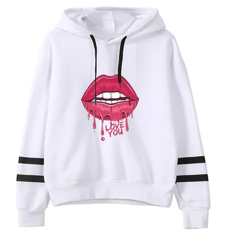 Jogging Women\'s Hoodie Pullovers Sweatshirt 2024 New Woman Clothing Hot Sales Fashion Printing Striped Daily Style Versatile