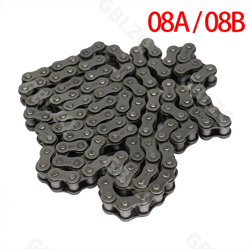1PCS 08B/08A Single row / double row roller-driven chain Industrial Strength Half Buckle Join Pitch 12.7mm Length 1.5M