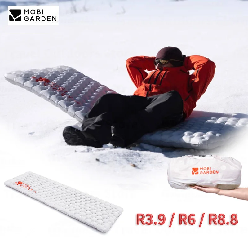

MOBI GARDEN R3.9/R6/R8.8 R-value Pad Inflatable Mat 20D Nylon TPU Camping Outdoor Hiking Warm Portable Ultralight Air Mattress