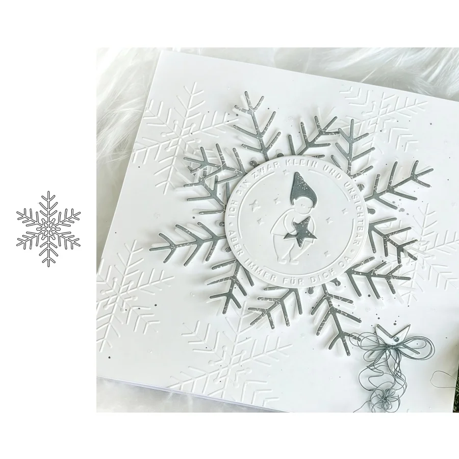 Neue Ankunft Schneeflocken Metall Stanzformen für DIY Scrapbooking Kartenherstellung Schablonen Prägung Handwerk Dekoration