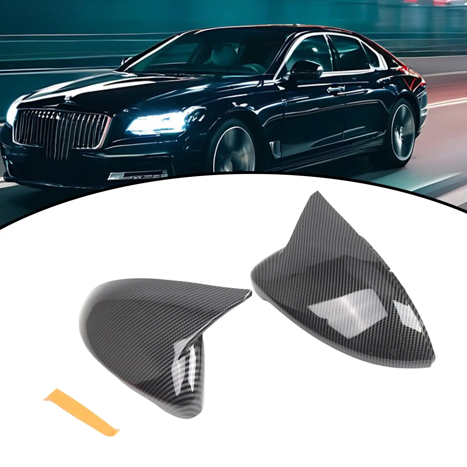 

Side Wing Mirror Covers Exterior Decoration 5G0857537 5G0857538 Car Accessories