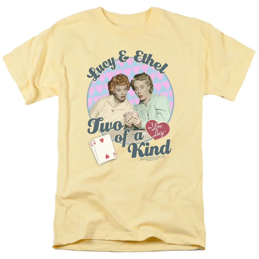 I Love Lucy Two Of A Kind Logo T Shirt Ethel Mens Licensed Classic TV Banana