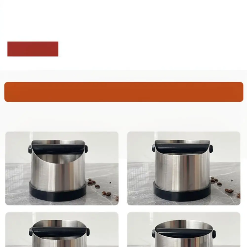Espresso Coffee Knock Box Stainless Steel Grounds Bin Dump Bucket Modern Barista Tool For Daily Coffee Machine