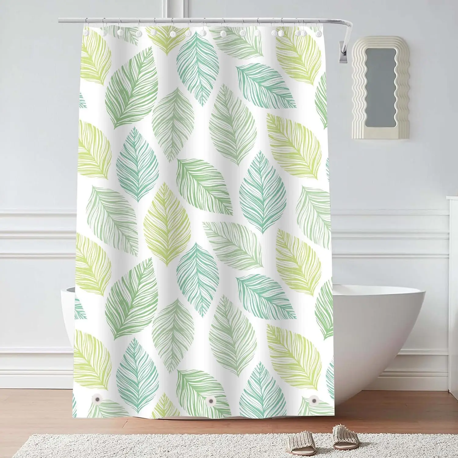 

Plastic Shower Liner - Premium PEVA 4G Shower Curtain Liner with Rustproof Grommets and 3 Weighted Magnets, Waterproof Shower Cu