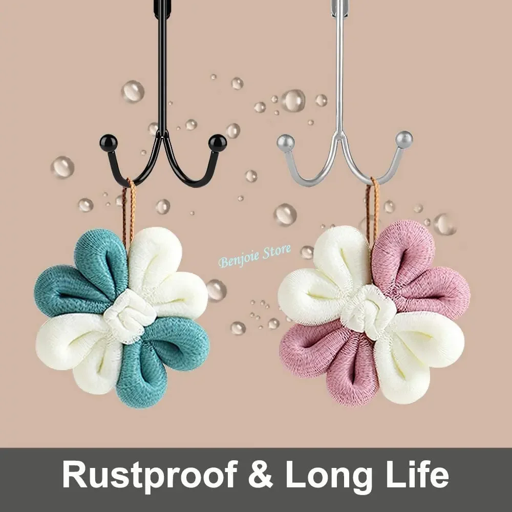 3PCS Hooks Over The Door Double Heavy Duty Hanger Hooks Bathroom Organizer Rack Clothes Hat Towel Hanger for Bathroom Kitchen