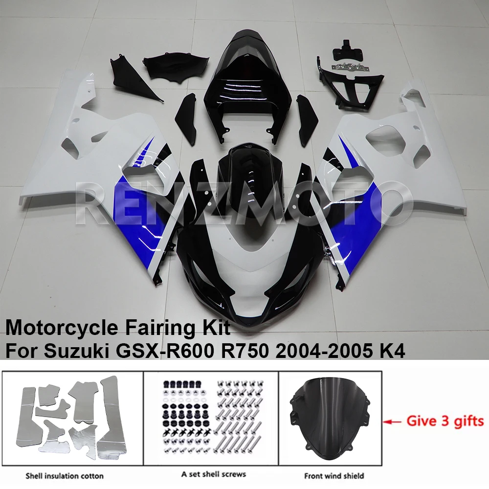 

S0604-127A For Suzuki GSX-R600 R750 04-05 K4 K5 Fairing Motorcycle Set Body Kit Decoration Plastic Guard Plate Accessories Shell