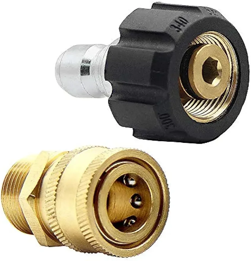 

Pressure Washer Adapter Set Quick Connect Kit, M22 15mm,