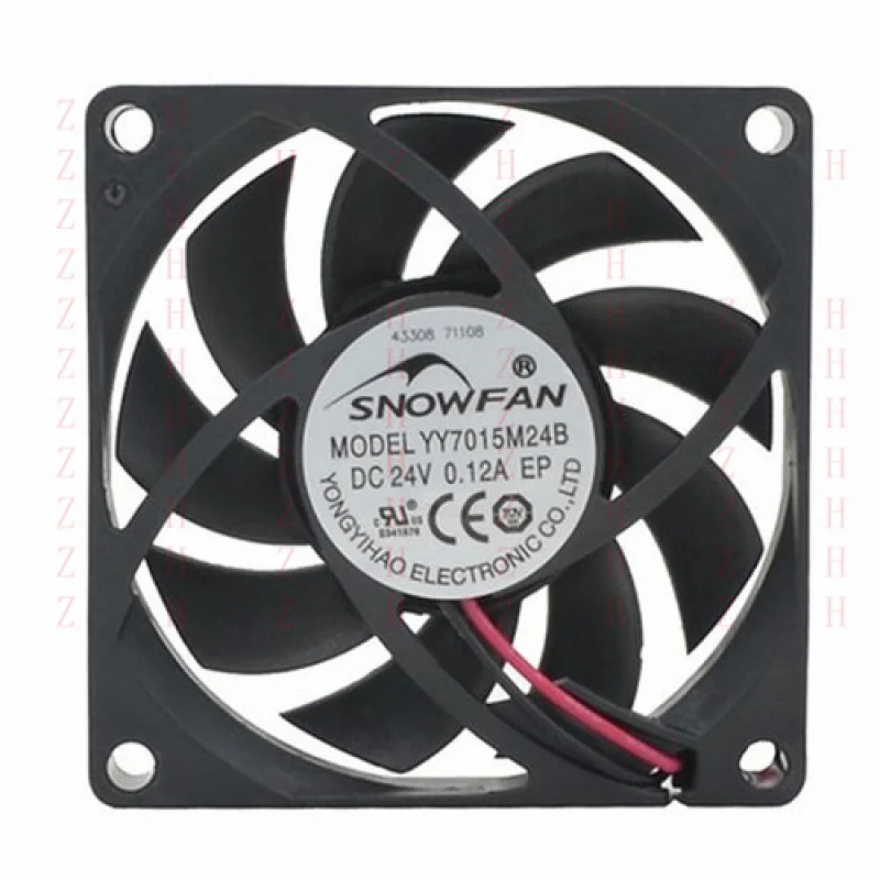 

XXZ для SNOWFAN 7 см 7015 YY7015M24B 24 В 0,12 А промышленный охлаждающий вентилятор с двойным шариком