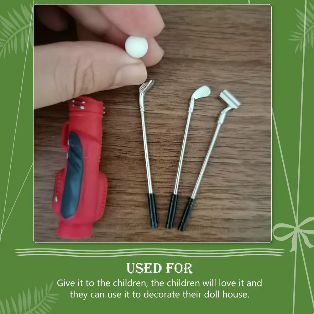 

1Set Golfing Kit for Kids Miniature Sports Game Set Lifelike Realistic Design Indoor Outdoor Fun Activity Set with Wear