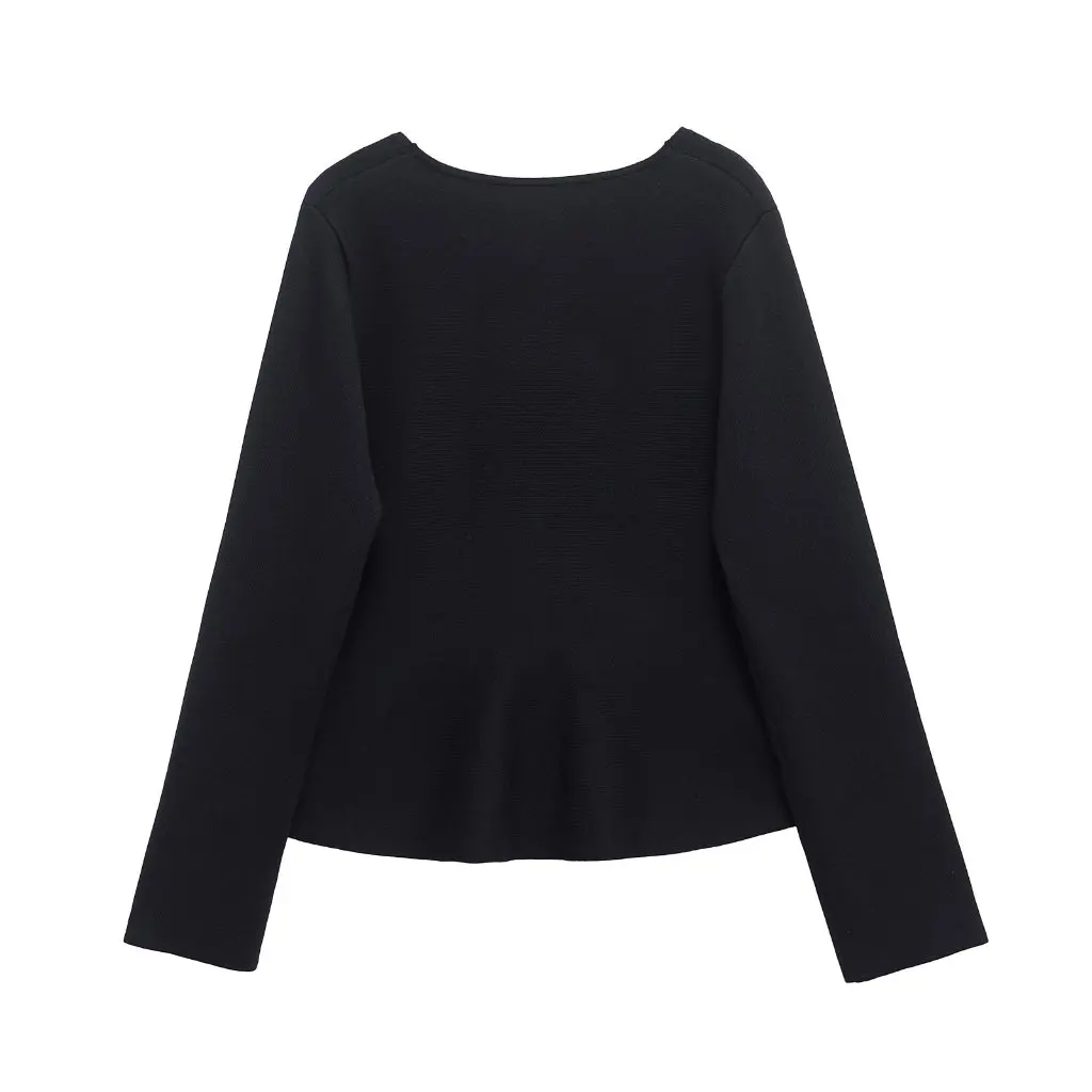 

Women's Long Sleeve Knitted Jacket Short Skirt Europe And America Style Spring New G82620