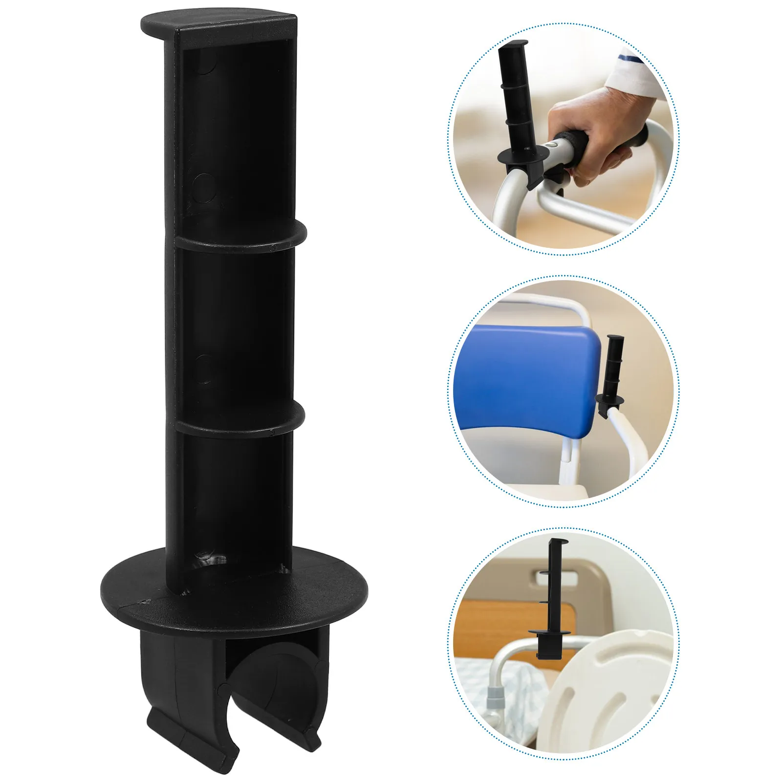 Toilet Chair Tissue Holder Convenient Access Handle Mount for Elderly Bedside Commode Bathroom Paper Roll Stand Toilet Tissue