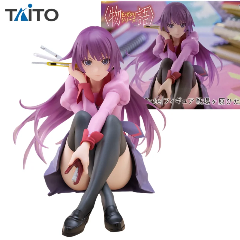 

In Stock Original TAITO 2nd Season DesktopCute Senjougahara Hitagi Anime Figure Noodle Stopper Figures Toy Gifts Model Doll
